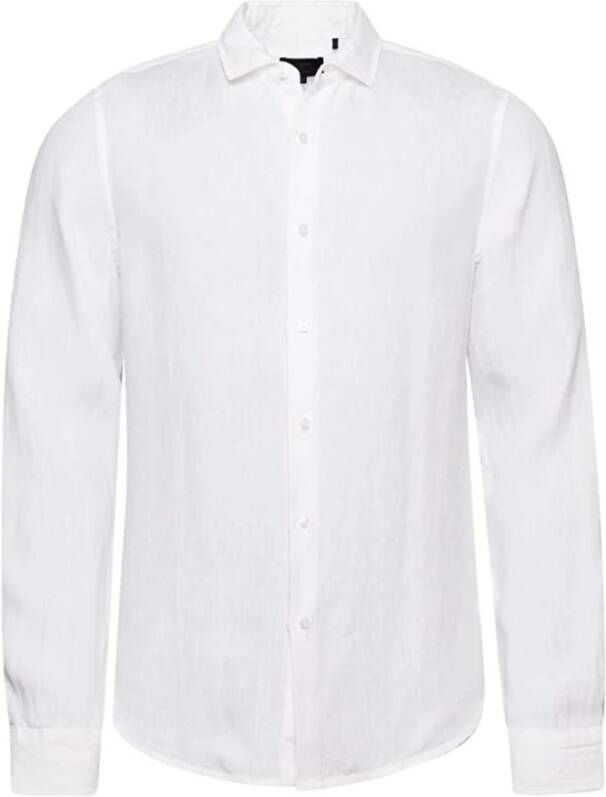 Superdry Linnen casual overhemd met lange mouwen White Heren
