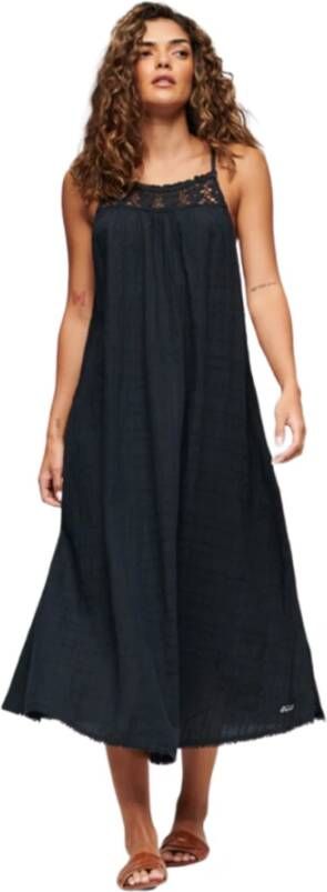 Superdry Lange Jurk Robe Vintage Long Halter Cami