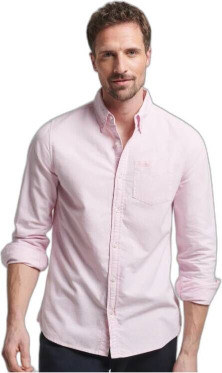 Superdry Overhemd Lange Mouw Chemise Vintage Washed Oxford