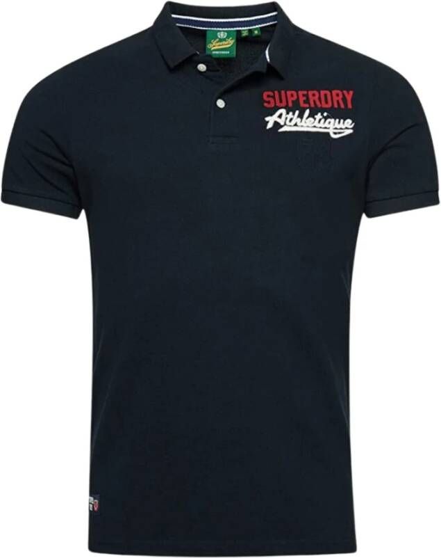 Superdry Vintage Atletische Polo Blauw Heren