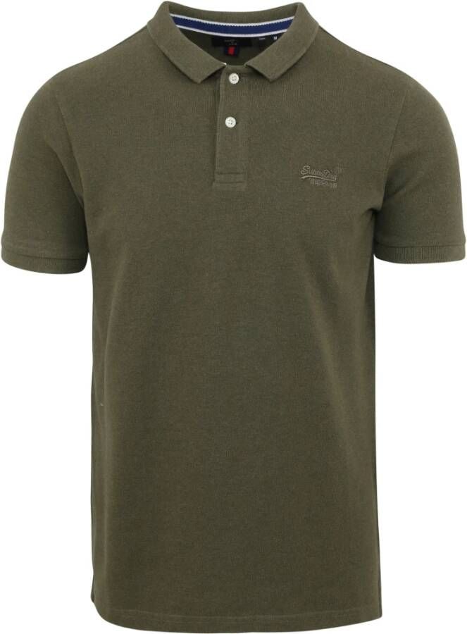 Superdry Polo Shirts Groen Heren