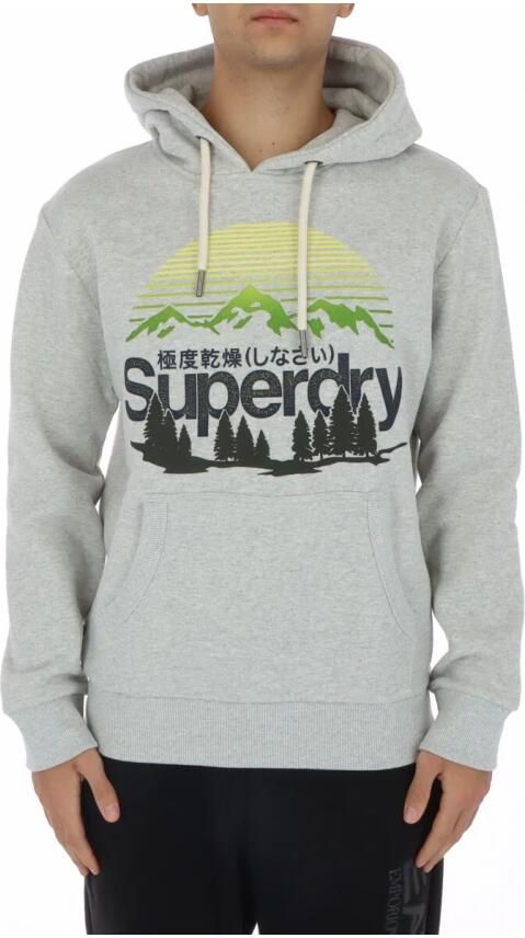 Superdry Bergprint hoodie voor mannen Gray Heren - Foto 3