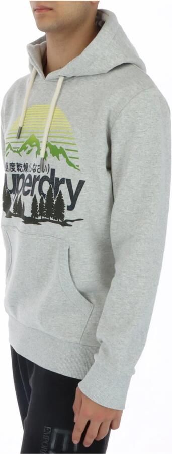 Superdry Bergprint hoodie voor mannen Gray Heren - Foto 2