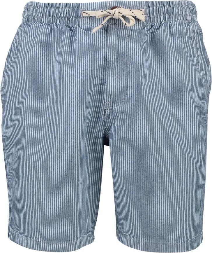 Superdry Blauw Gestreepte Elastische Taille Shorts Multicolor Heren