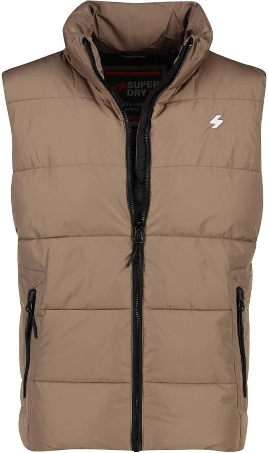 Superdry Trainingsjack Sports Puffer Bodywarmer Beige