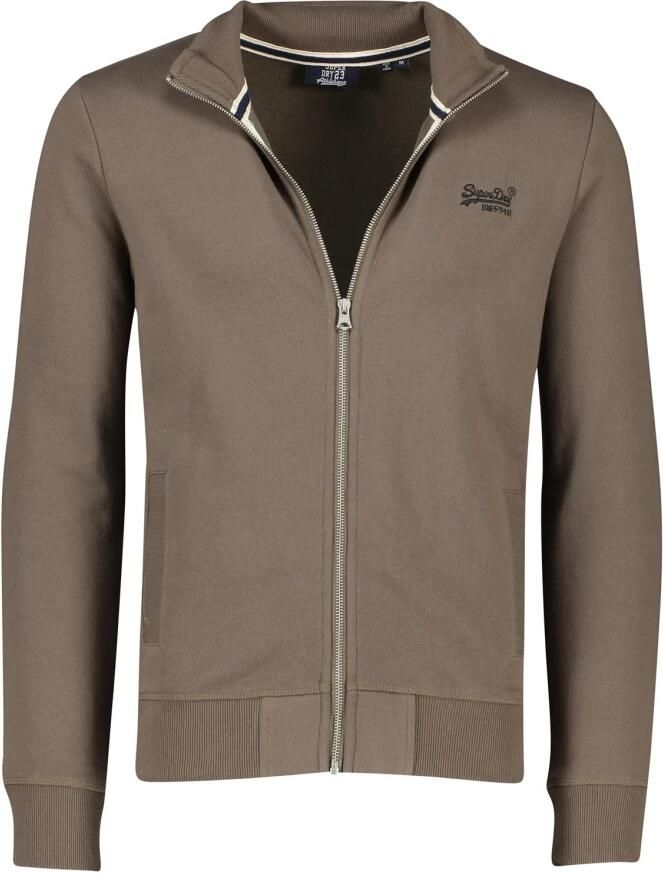 Superdry Bruine Heren Vest met Rits Brown Heren