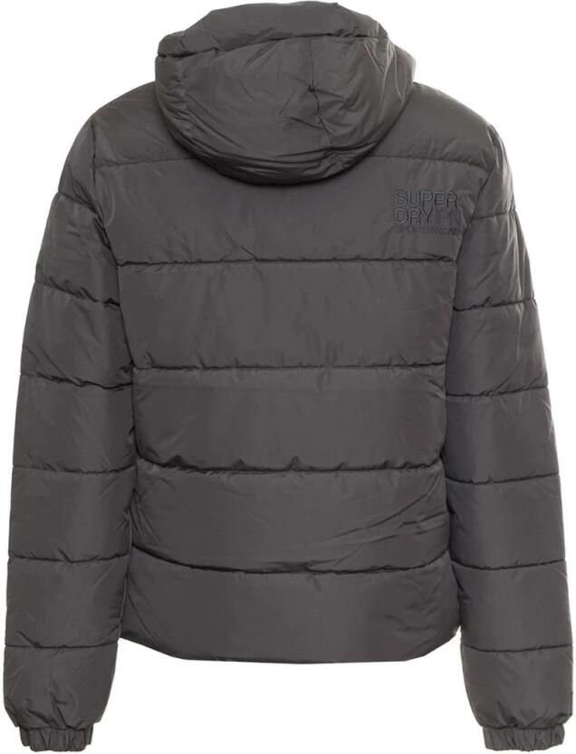 Superdry Gewatteerde jas HOODED SPORTS PUFFR JACKET met contrastkleurig borduursel - Foto 2