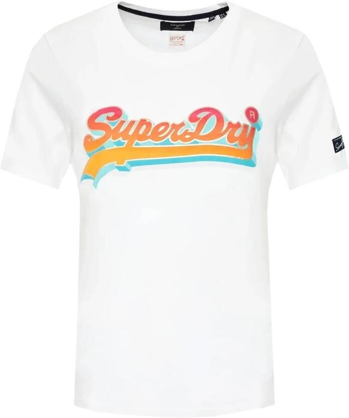 Superdry Shirt met print vlot shirt met metallic details - Foto 3