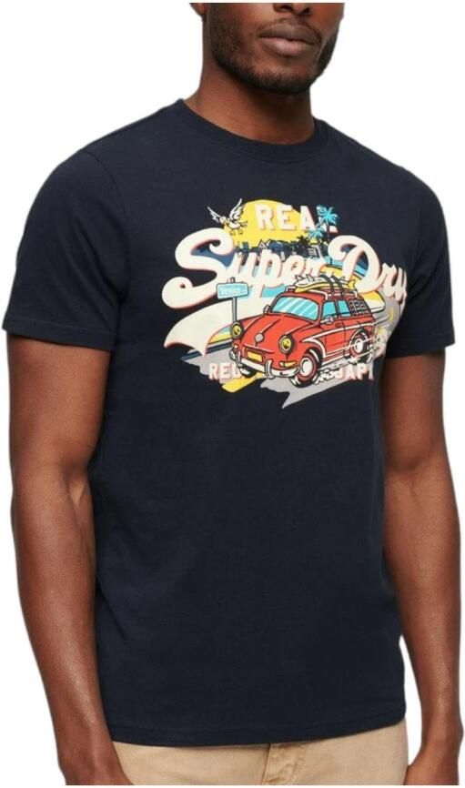 Superdry Grafische Eclipse Zomer Vibes T-shirt Black Heren - Foto 3