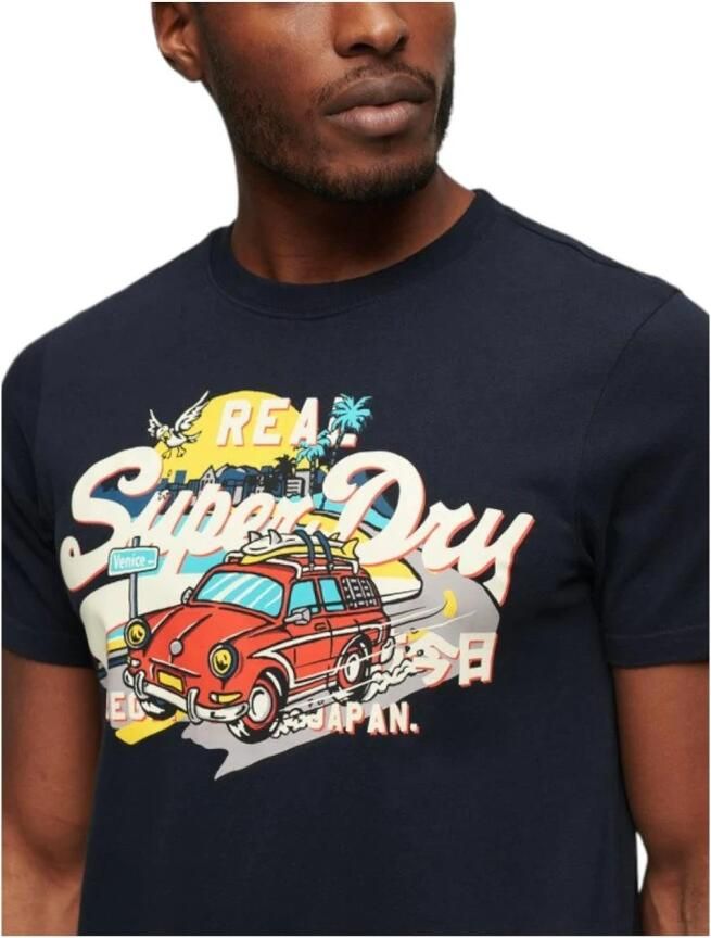 Superdry Grafische Eclipse Zomer Vibes T-shirt Black Heren - Foto 2