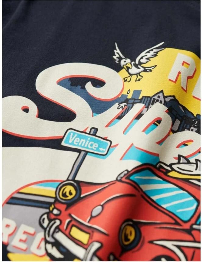 Superdry Grafische Eclipse Zomer Vibes T-shirt Black Heren