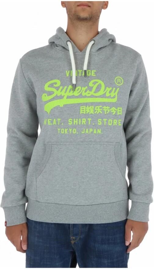 Superdry Grijze Print Sweatshirt met Zakken Gray Heren - Foto 3