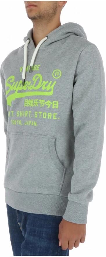 Superdry Grijze Print Sweatshirt met Zakken Gray Heren - Foto 2