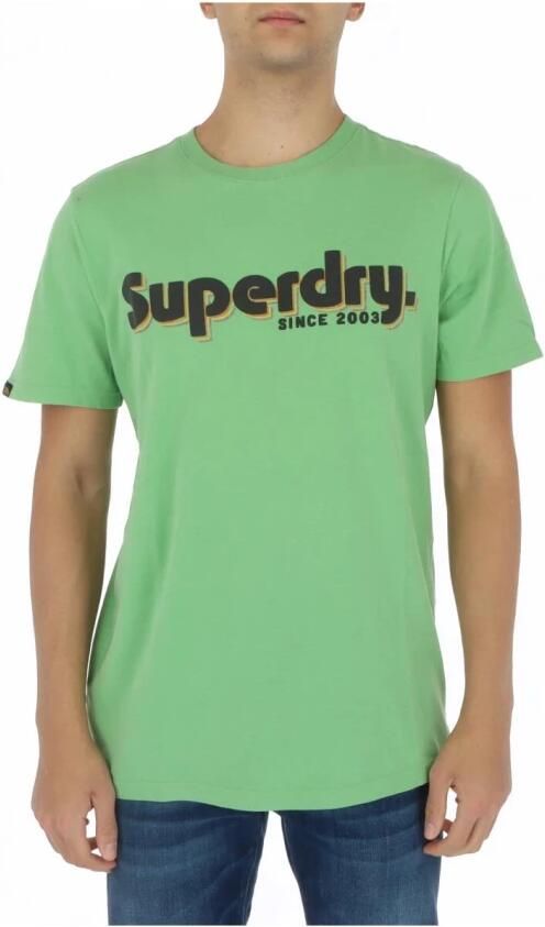 Superdry Groene Stijlvolle Print T-shirt Green Heren - Foto 3