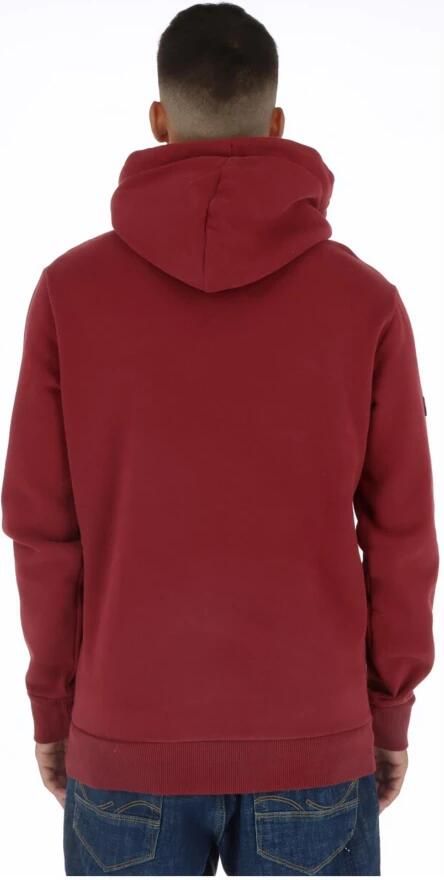 Superdry Heren Bordeaux Print Sweatshirt Red Heren
