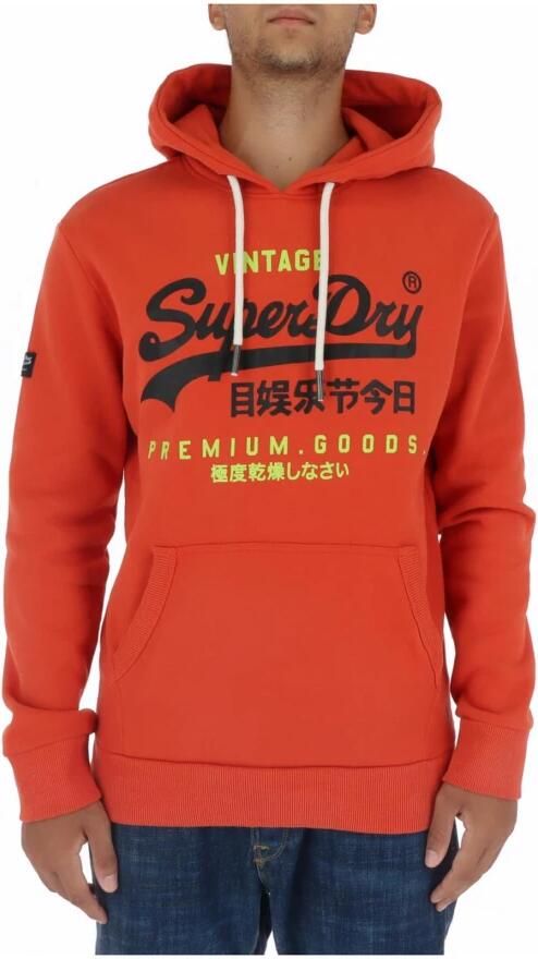 Superdry Heren Oranje Print Sweatshirt Orange Heren - Foto 3
