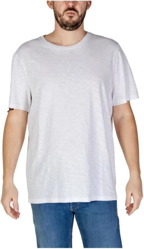 Superdry Katoenen T-shirt met korte mouwen Herfst Winter Collectie White Heren