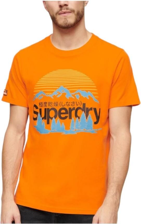 Superdry Outdoor Landschap T-shirt Orange Heren - Foto 3