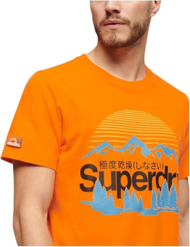 Superdry Outdoor Landschap T-shirt Orange Heren