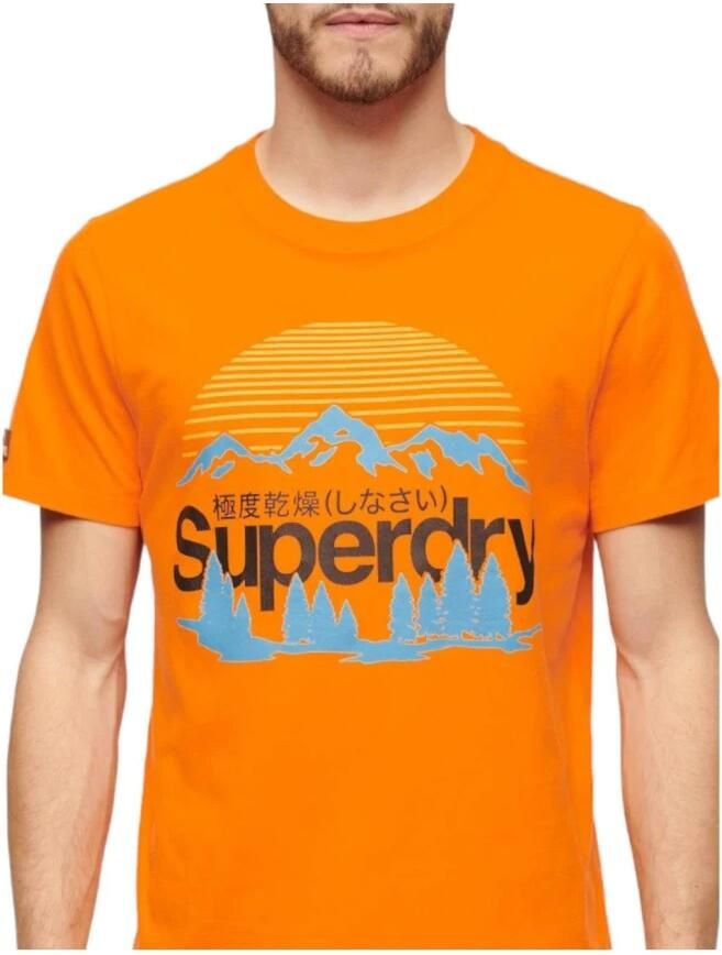 Superdry Outdoor Landschap T-shirt Orange Heren - Foto 2