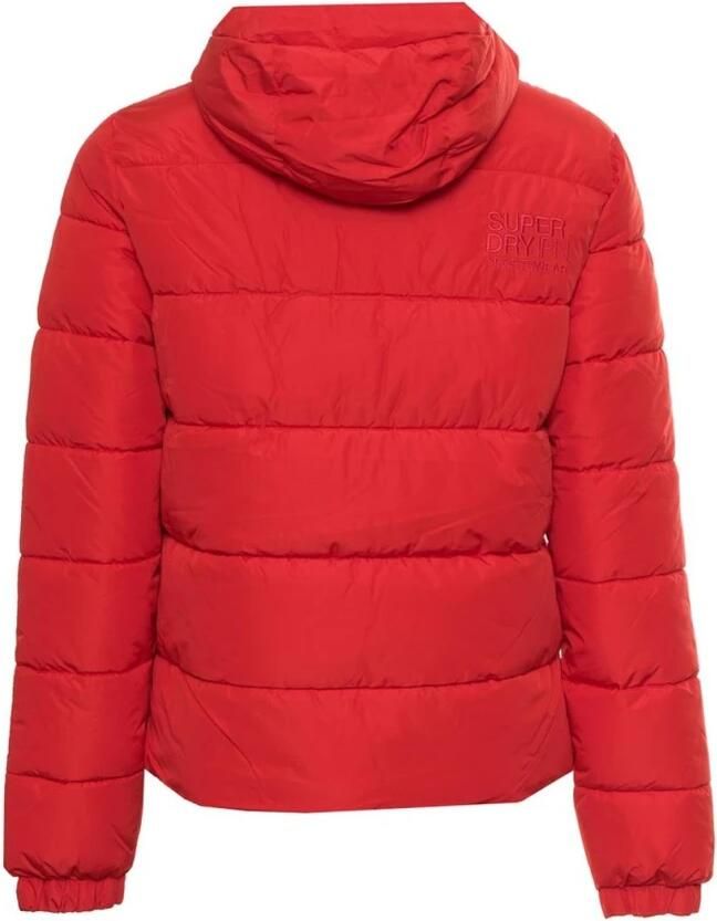 Superdry Gewatteerde jas HOODED SPORTS PUFFR JACKET met contrastkleurig borduursel - Foto 2