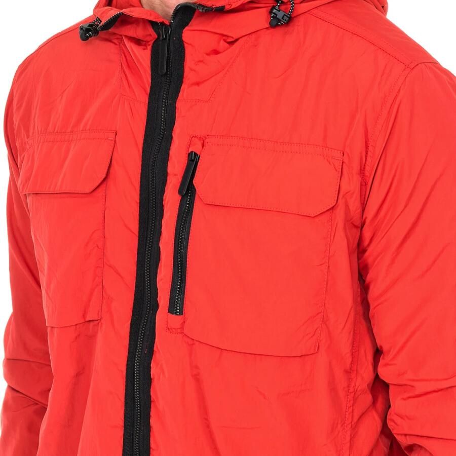 Superdry Rode Waterdichte Jas met Capuchon Red Heren