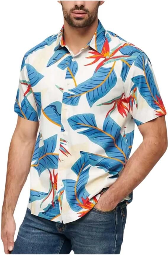 Superdry Tropisch Hawaïaans Overhemd Multicolor Heren - Foto 3