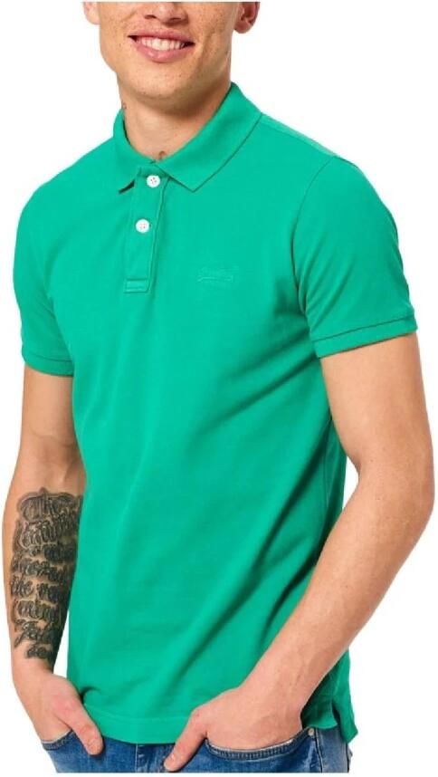 Superdry Vernietigde Polo met Stedelijke Verfijning Green Heren - Foto 3