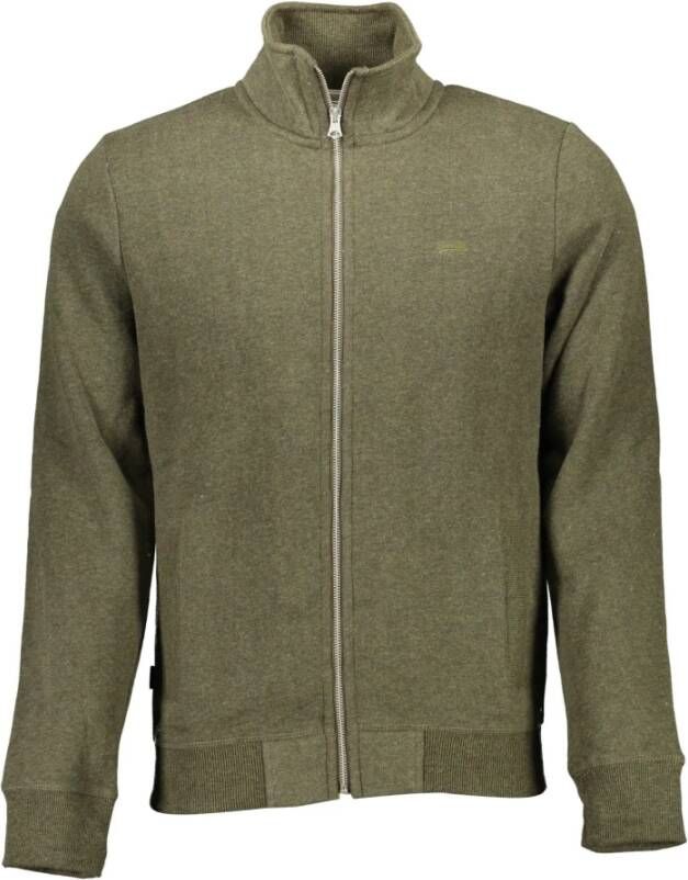 Superdry Groen sweatshirt met rits en borduursel Green Heren