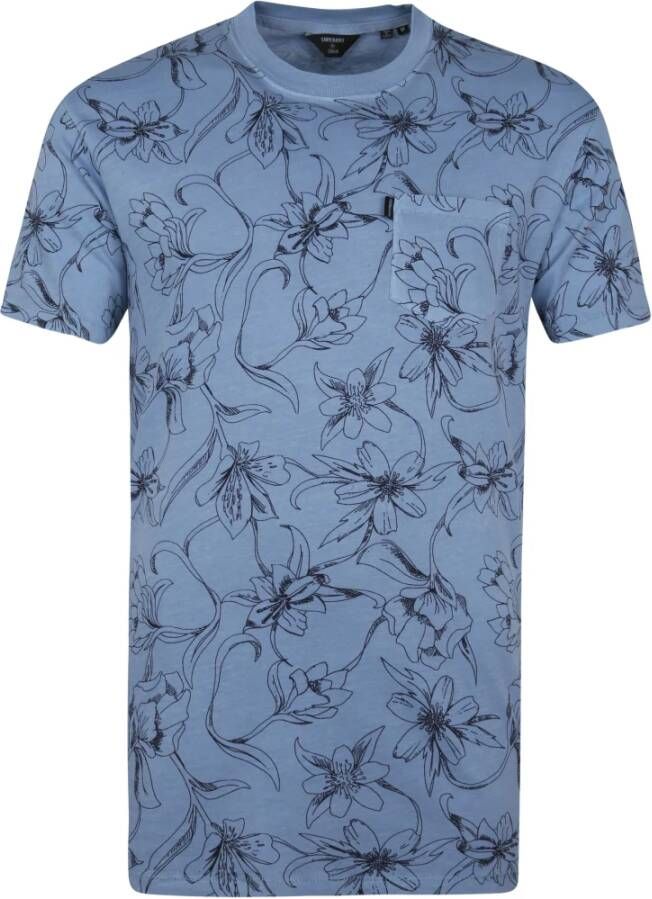 Superdry Classic T-Shirt Print Blauw