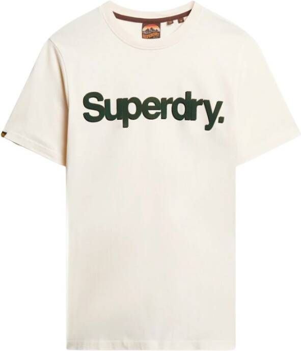 Superdry T-shirt Core Classic Wit Heren