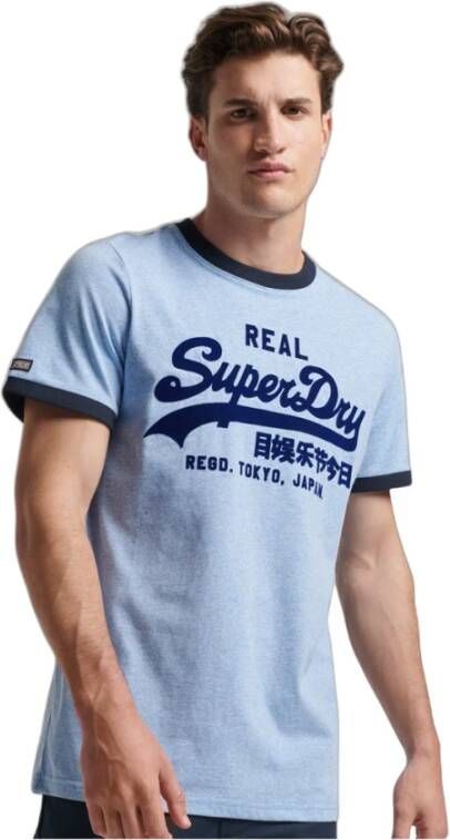 Superdry T-shirt Toanl Vl Blauw Heren