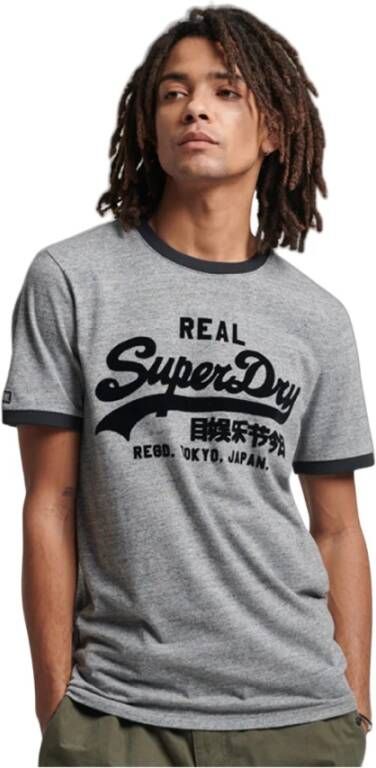 Superdry T-shirt Toanl Vl Grijs Heren