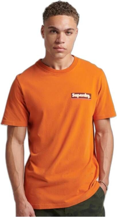 Superdry T-shirt Vintage Trade Tab Oranje Heren