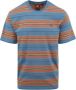 Superdry T-Shirt Vintage Strepen Blauw Heren - Thumbnail 1