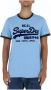 Superdry Lichtblauw Bedrukt T-shirt Blue Heren - Thumbnail 1