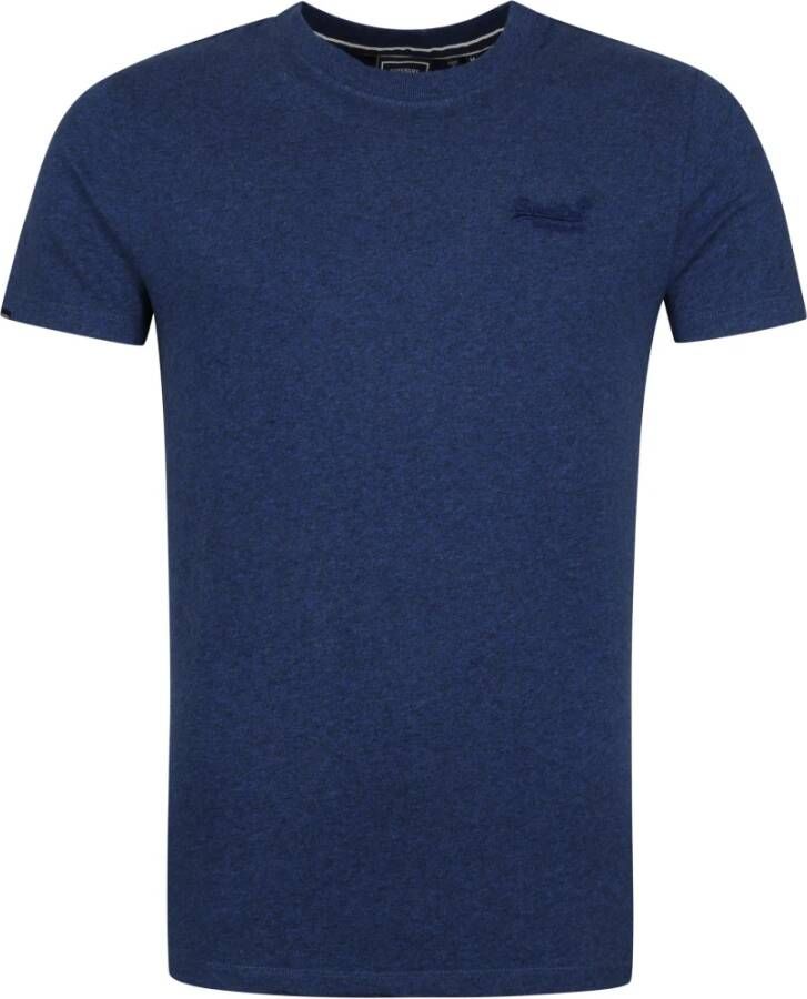 Superdry T-Shirts Blauw Heren
