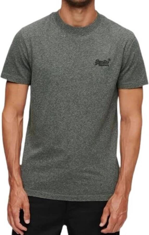 Superdry Vintage Logo T-shirts en Polos in Anthracite Gray Heren