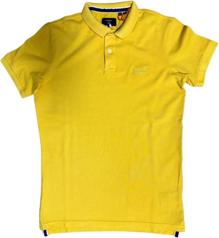 Superdry Vintage Polo met Korte Mouwen en Knopen Yellow Heren
