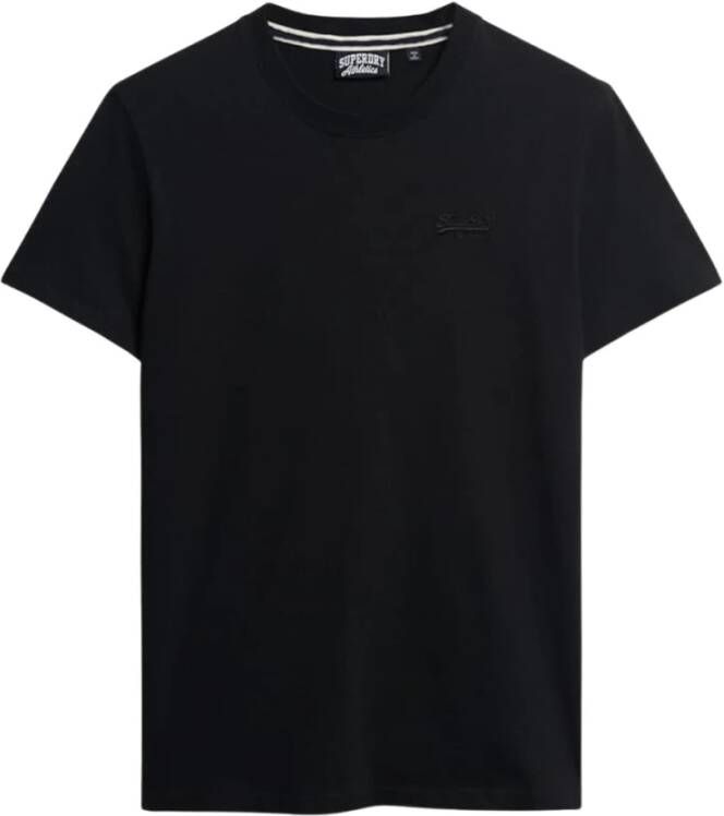 Superdry Zwarte T-shirts en Polos Zwart Heren