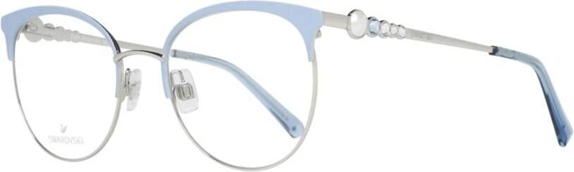 Swarovski Stijlvolle Blauwe Metalen Optische Brillen Blue Dames