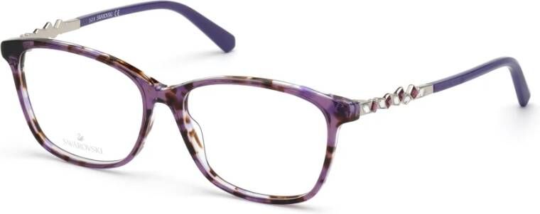 Swarovski Violet Havana Brillenmontuur Sk5371 Purple Unisex