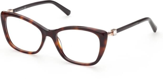 Swarovski Bruine Cat Eye Optische Monturen Brown Dames
