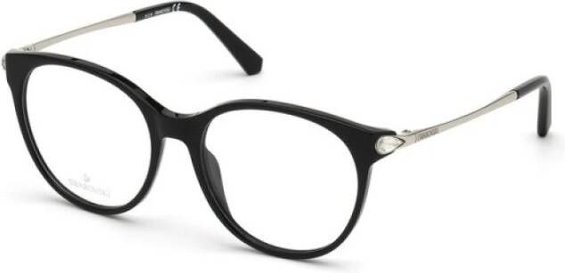 Swarovski Glanzend Zwart Frame Zonnebril Black Unisex