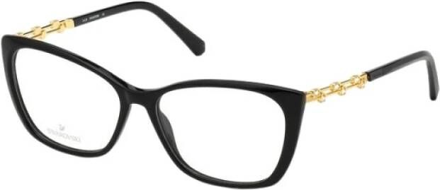 Swarovski Stijlvolle Zwarte Bril Black Unisex