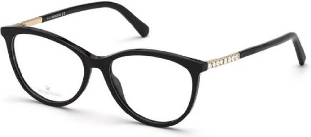 Swarovski Stijlvolle Cat Eye Optische Frames Black Dames