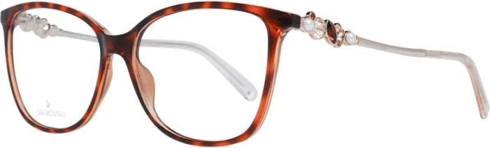 Swarovski Bruine plastic vlinder monturen Brown Dames