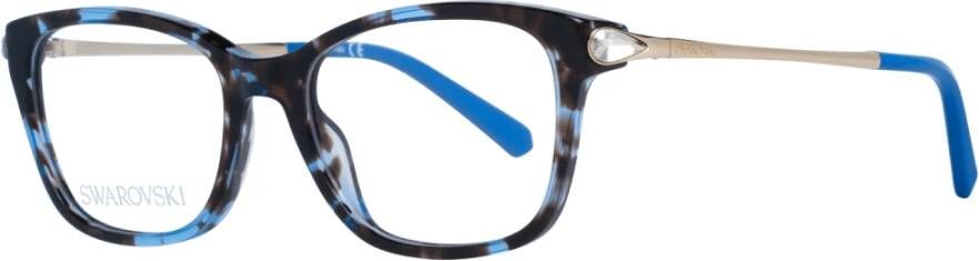 Swarovski Bruine Vierkante Optische Monturen voor Vrouwen Multicolor Dames