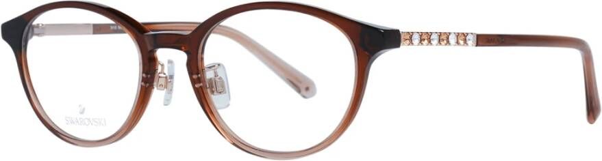 Swarovski Bruine ovale monturen voor vrouwen Brown Dames