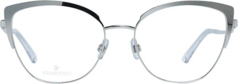 Swarovski Zilveren CatEye Bril Vlinderstijl Gray Dames